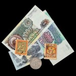 Почтовые марки, монеты, боны
