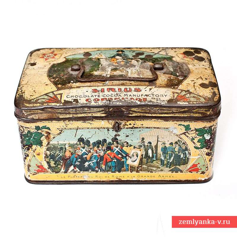 Коробка из-под конфет с сюжетами на тему войны 1812 года