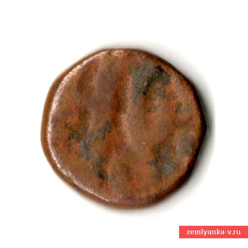 Монета индийская средневековая мелкого номинала