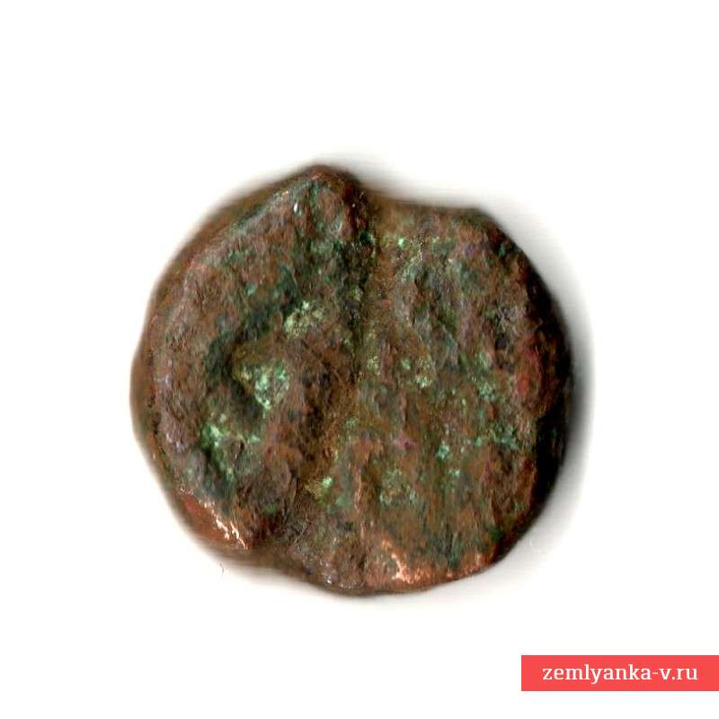 Монета индийская средневековая мелкого номинала
