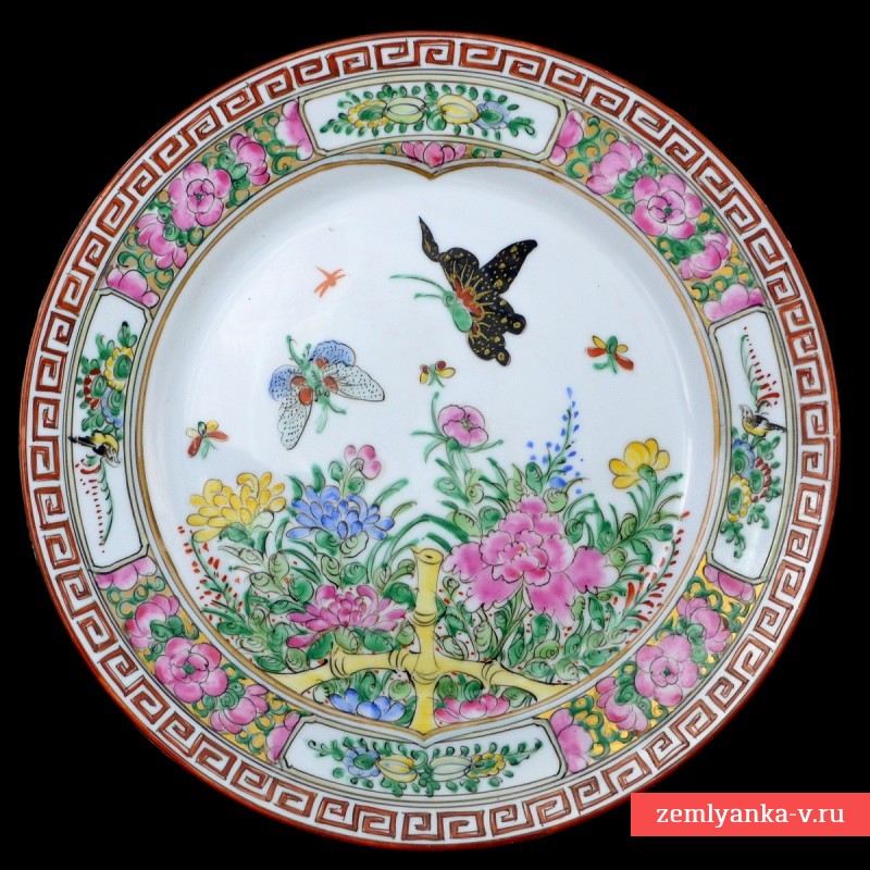 Тарелка декоративная с китайским сюжетом