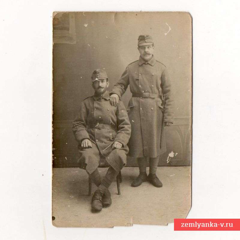 Фото австро-венгерских солдат со штыками Верндля