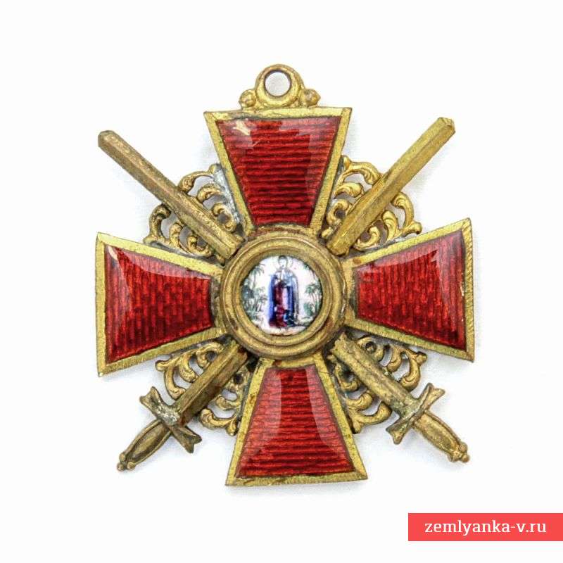 Знак ордена Св. Анны 3 ст. в бронзе