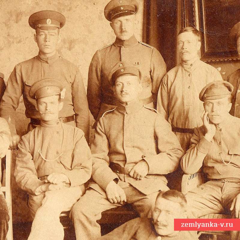 Фото русских военнопленных периода ПМВ с немецкими офицерами
