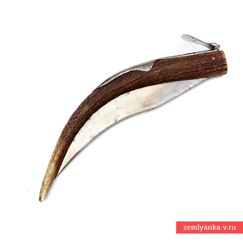 Нож-наваха складной с роговой рукоятью