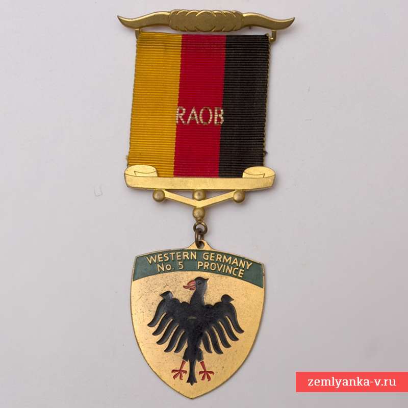 Медаль масонского ордена RAOB