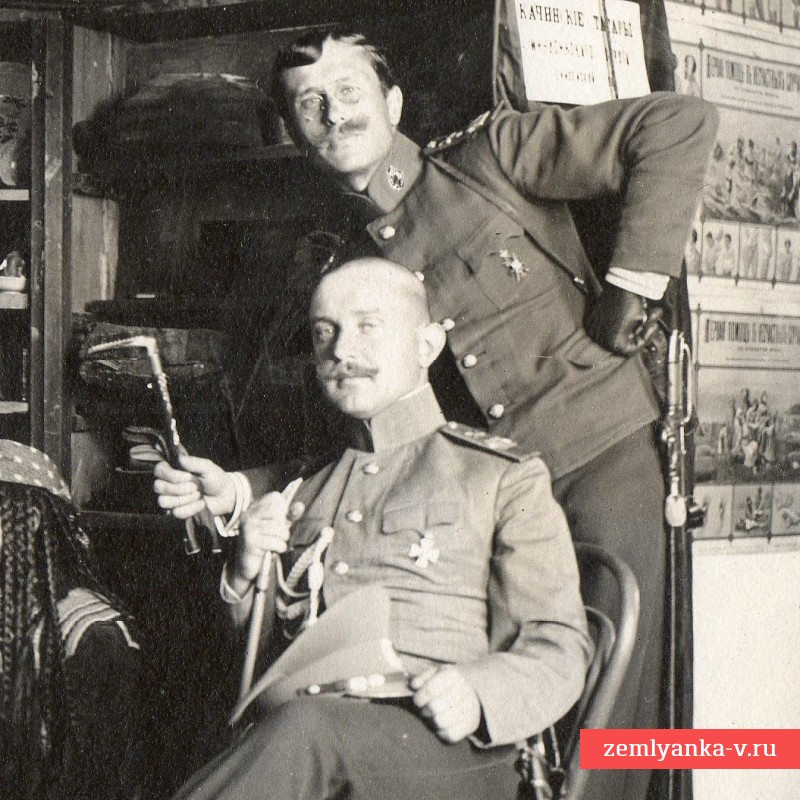 Фото артиллериста – кавалера Золотого оружия, с товарищем