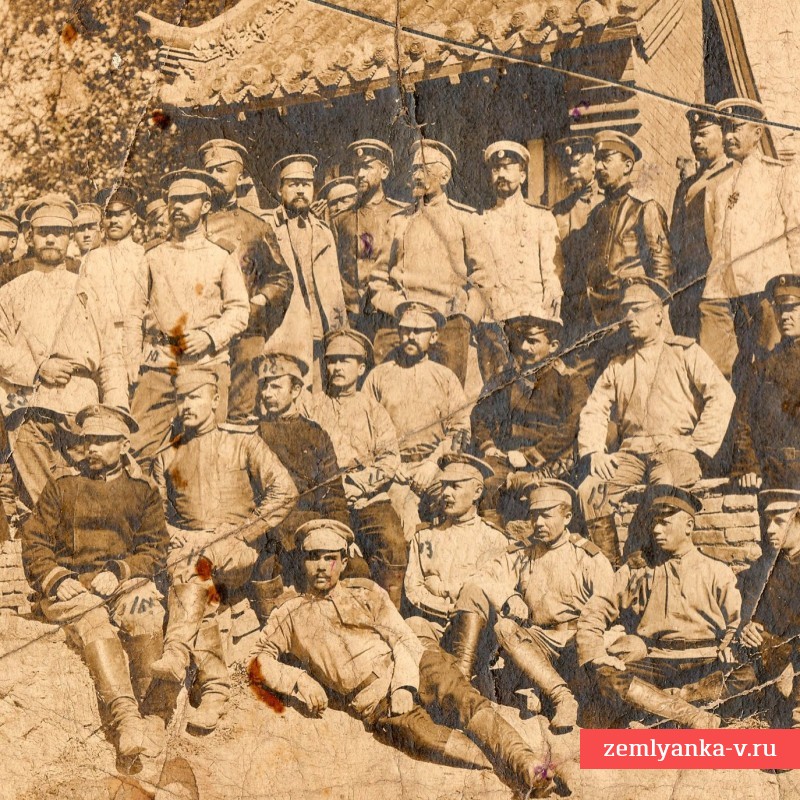 Фото участников русско-японской войны в редких фуражках образца 1904 года