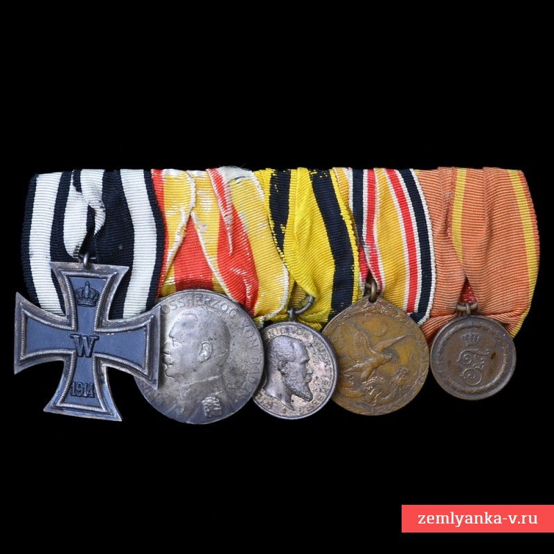 Колодка баденского военного – участника военных действий в Китае в 1900-1901 гг