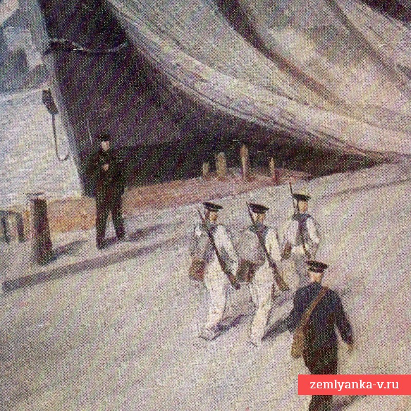 Открытка «На набережной Невы», 1944 г.