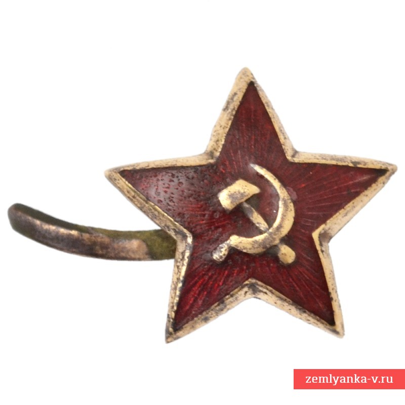Кокарда на пилотку рядового состава РККА, 1930-е гг