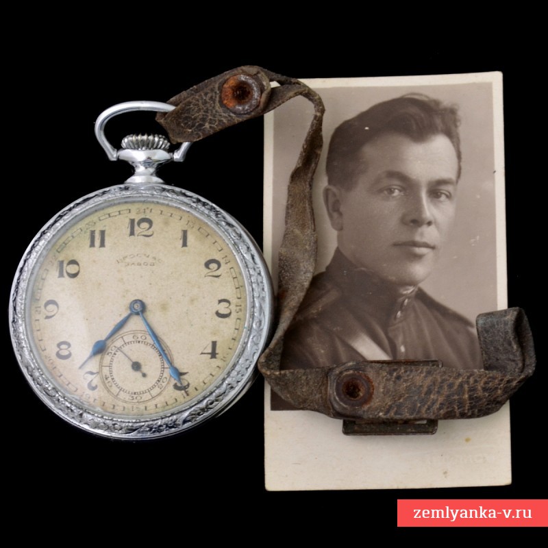 Наградные часы Черткова В.Ф. от НКВД с фото владельца