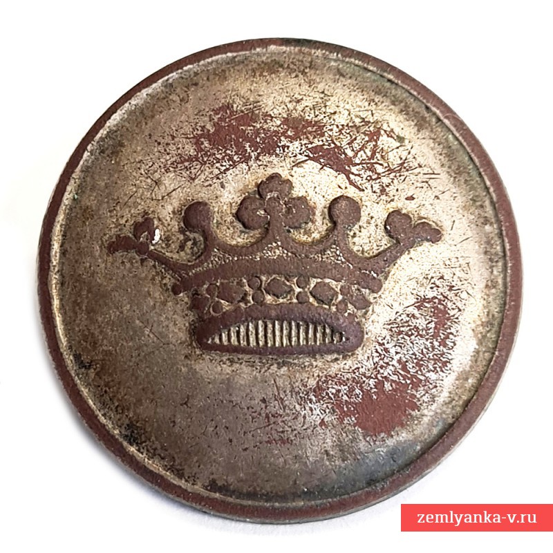 Пуговица c изображением дворянской короны русского типа