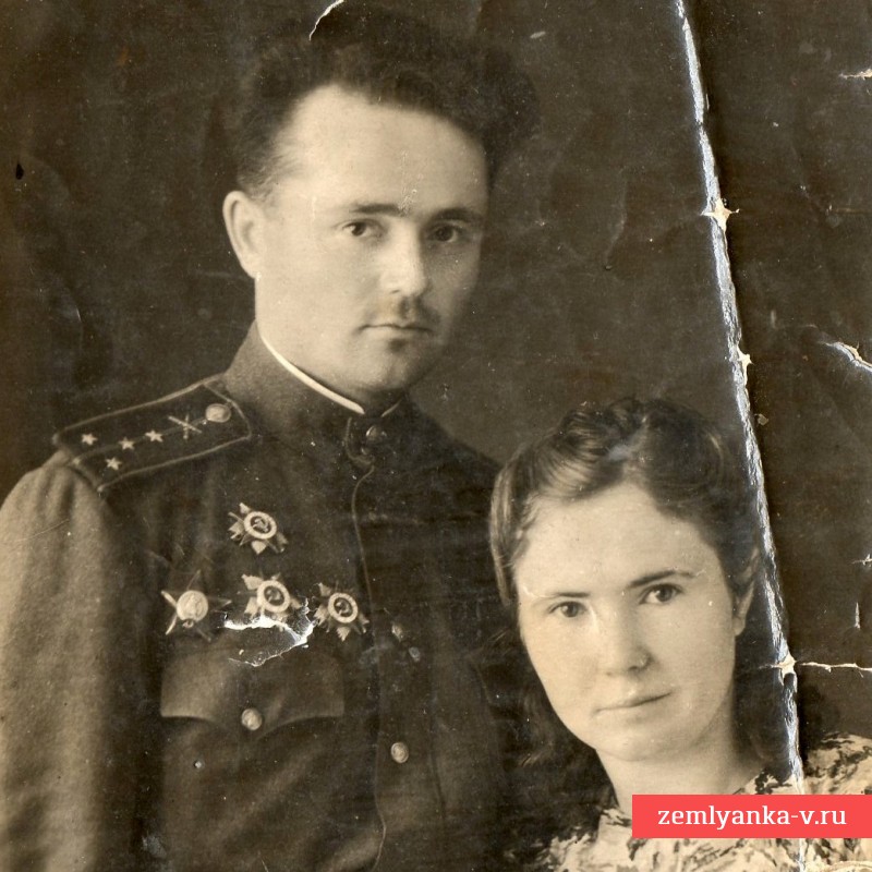 Фото геройского капитана артиллерии РККА, 1945 г.