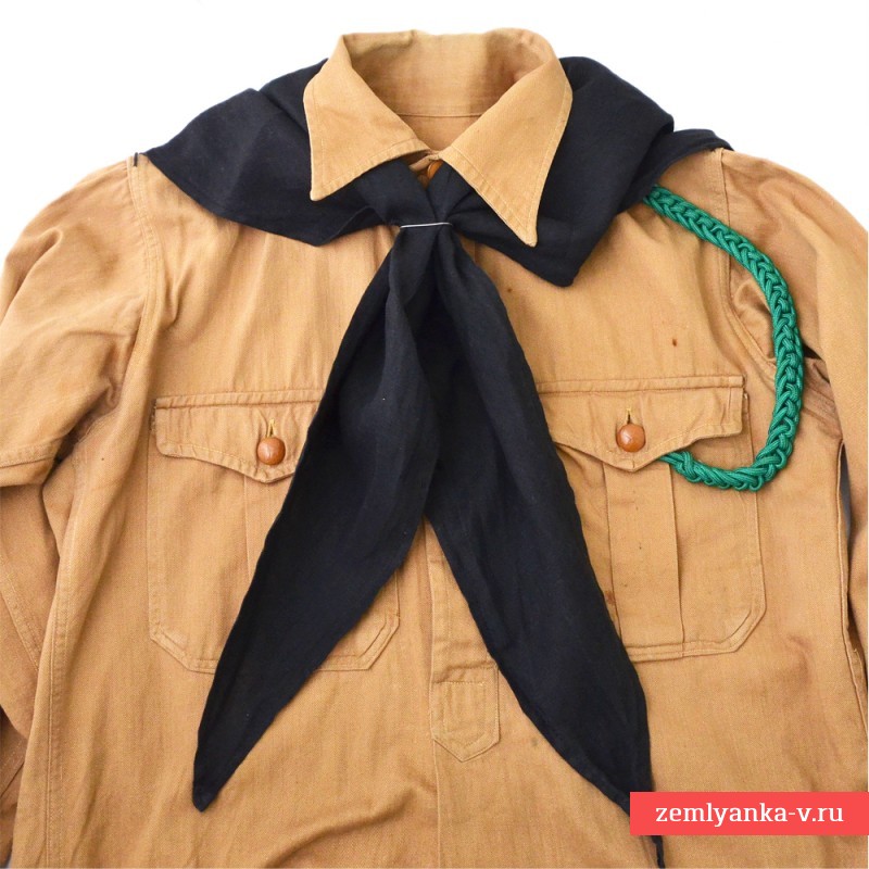 Форменный галстук Гитлерюгенд для ношения с коричневой рубахой