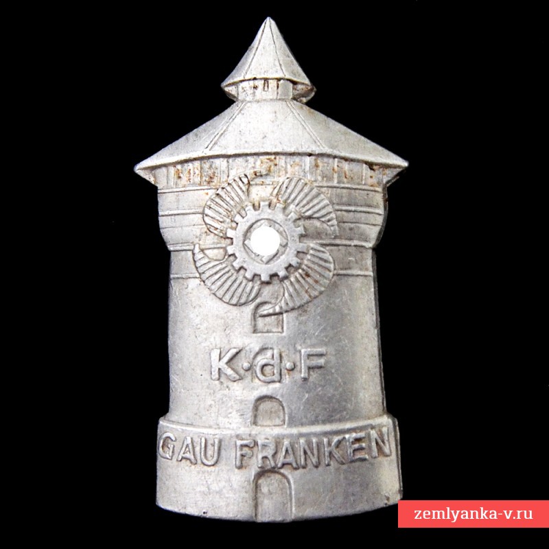 Значок организации «Сила через радость» (K.d.F.), гау Франкен