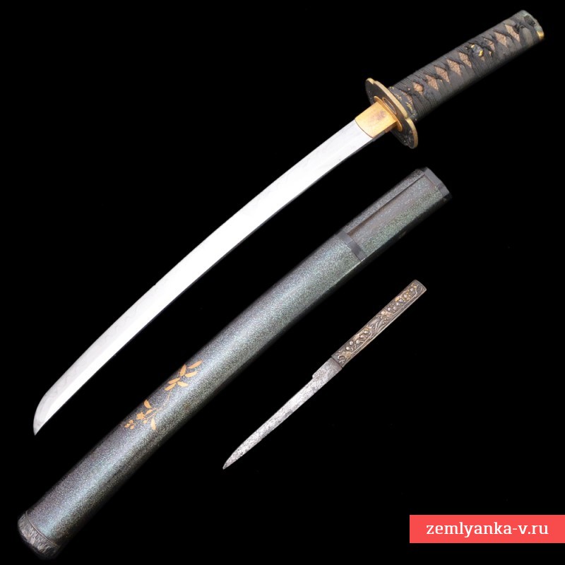 Японский короткий меч вакидзаси XVII в. работы мастера Ф. Сукэсада