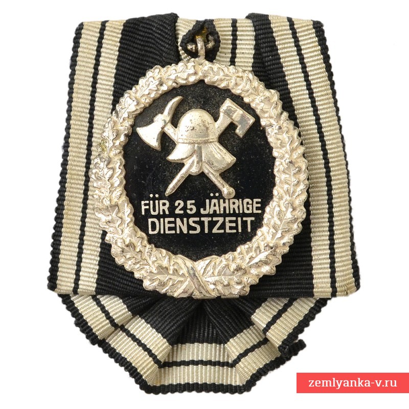 Прусская медаль за 25 лет выслуги в пожарной охране, 2 тип