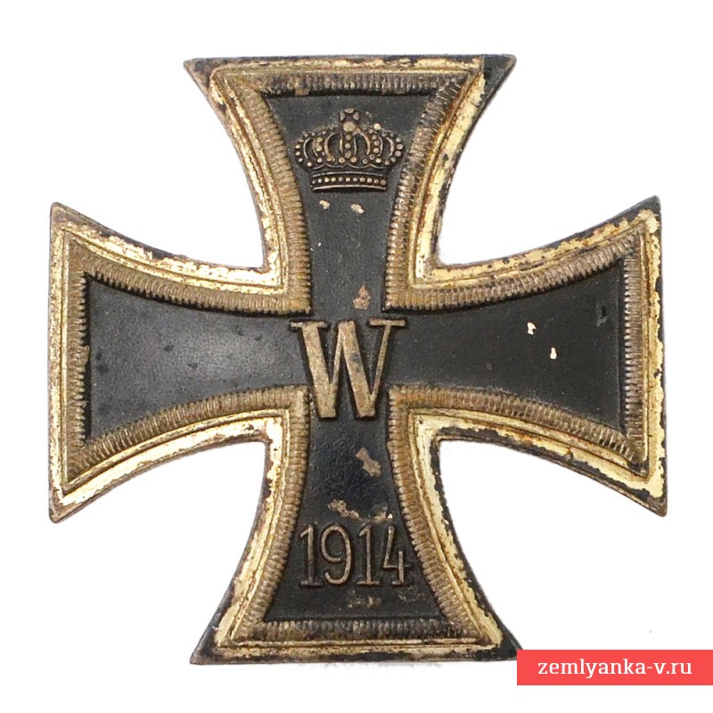 Железный крест 1 класса образца 1914 года, Otto Schickle, цельный