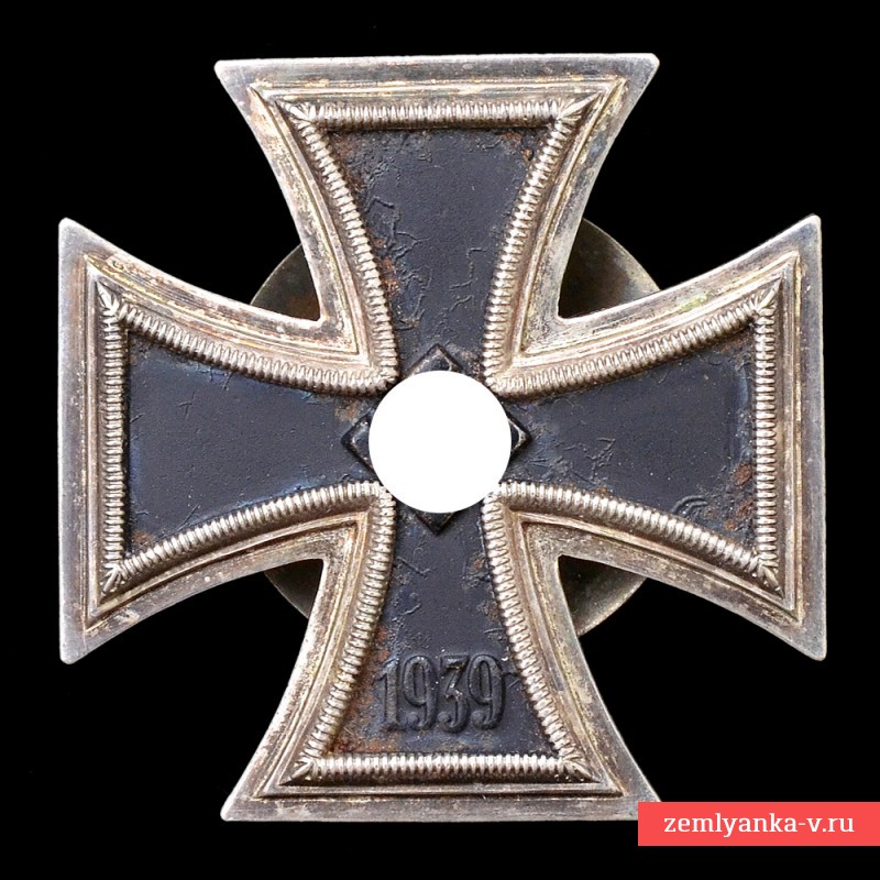 Железный крест 1 класса образца 1939 года, клеймо L/58, на закрутке