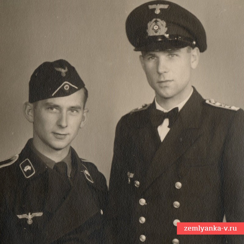 Фото двух братьев: танкиста и офицера Кригсмарине