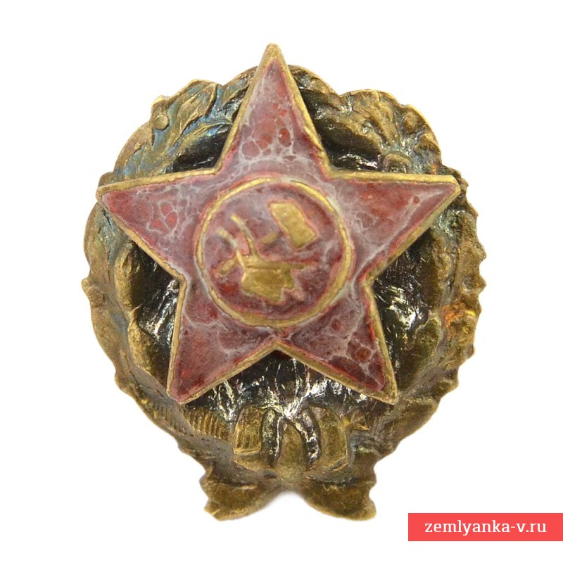 Нагрудный знак красного командира РККА образца 1918 г., миниатюрный вариант
