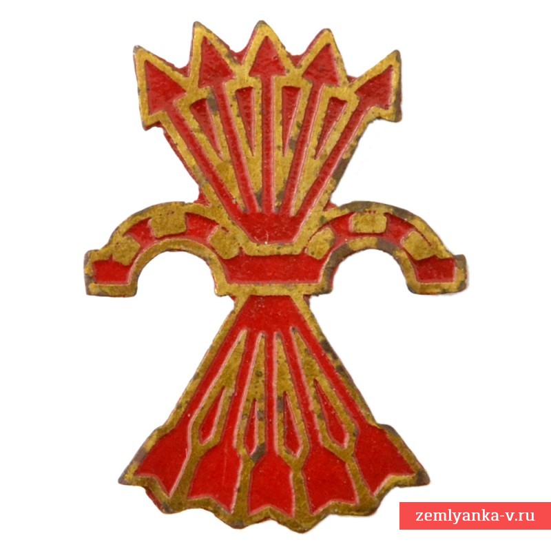 Нагрудный знак-эмблема офицера испанской фаланги