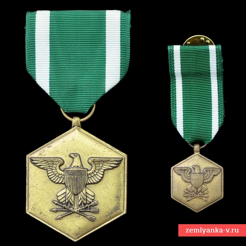 Похвальная медаль ВМФ США, с миниатюрой