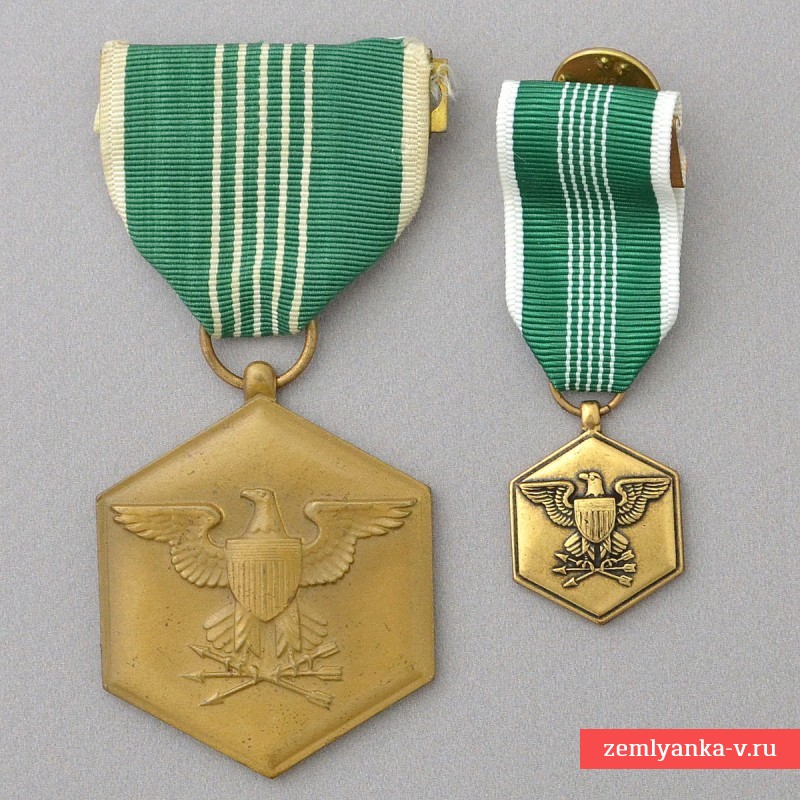 Похвальная медаль армии США, с миниатюрой