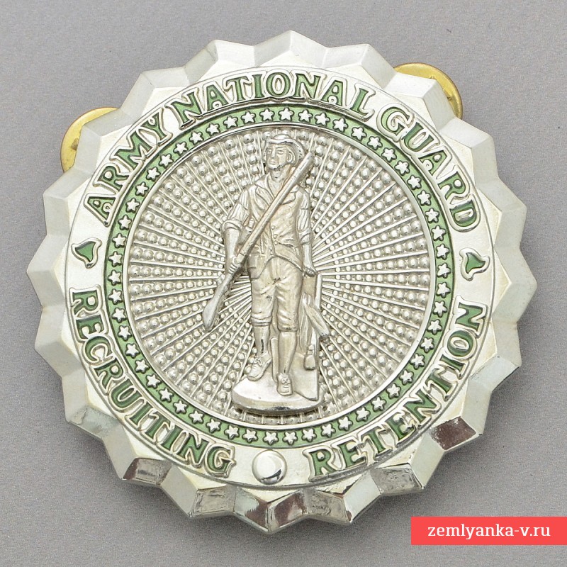 Служебный знак рекрутера Национальной гвардии США, 1 тип