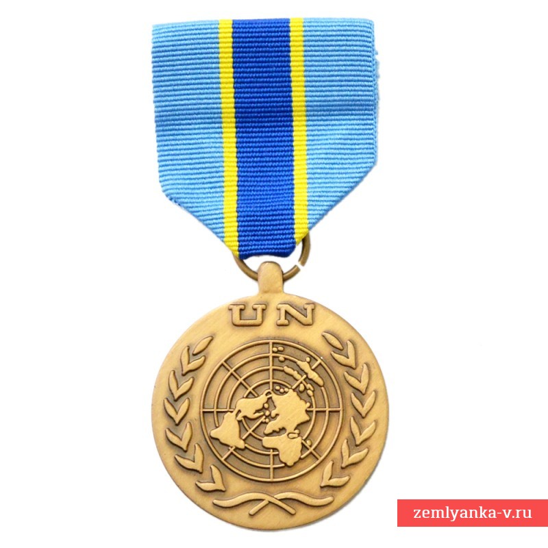 Медаль ООН на ленте за миссию в Конго в 1999-2010 годах