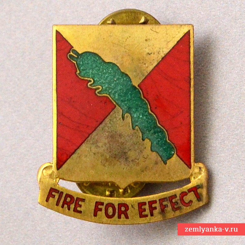 Знак 166-го полка полевой артиллерии Армии США
