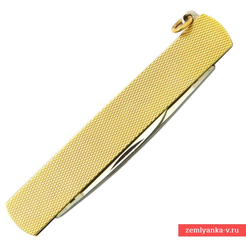 Немецкий перочинный нож с золотой рукоятью