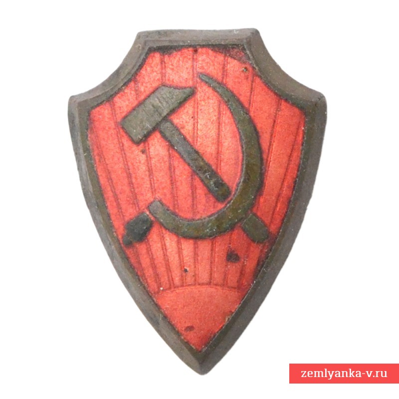 Кокарда Рабоче-крестьянской милиции образца 1928 года