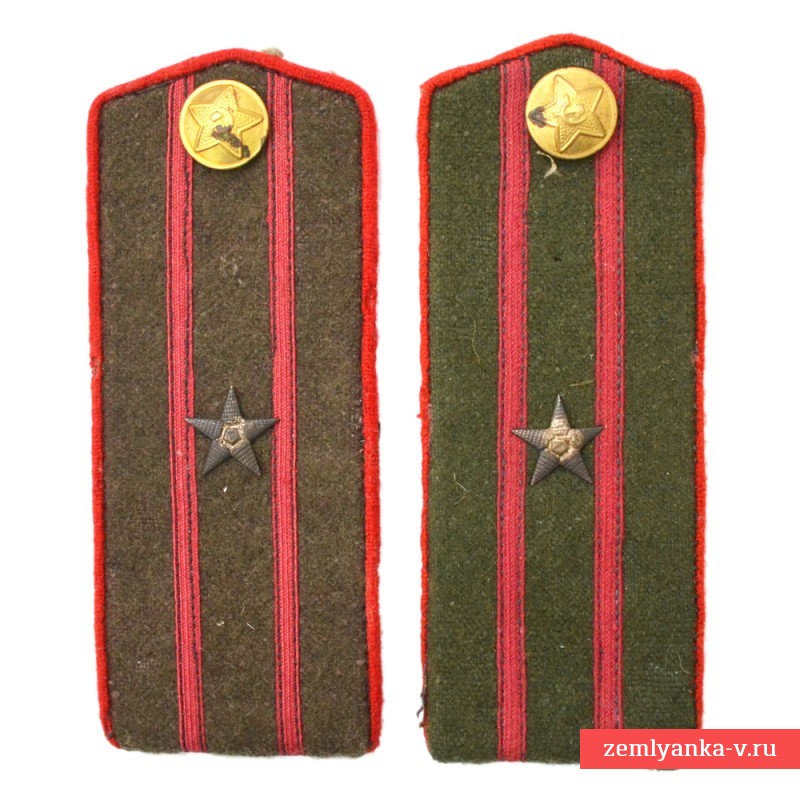 Погоны майора АБТВ, артиллерии или автомобильных войск РККА образца 1943 года
