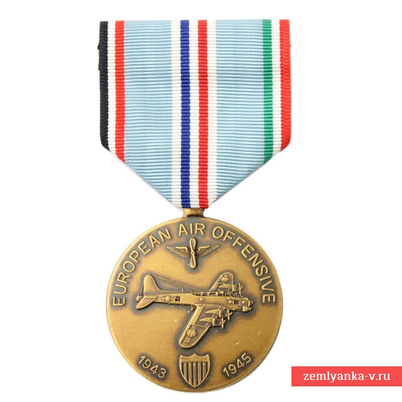 Медаль в память 50-летия окончания воздушного наступления в Европе в 1943-45 гг
