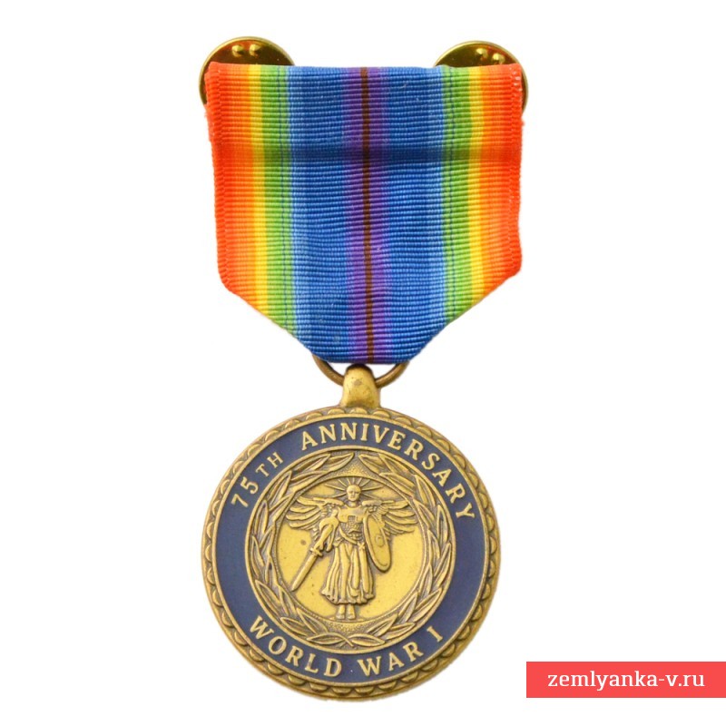 Медаль в память 75-ой годовщины окончания I Мировой войны. США