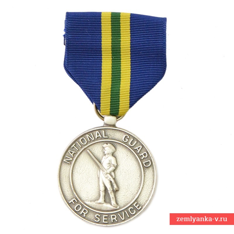 Медаль Национальной гвардии штата Аляска за службу, тип 2