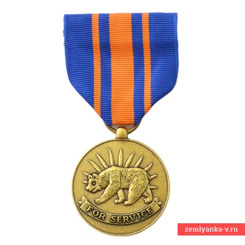 Медаль Национальной гвардии штата Калифорния за службу