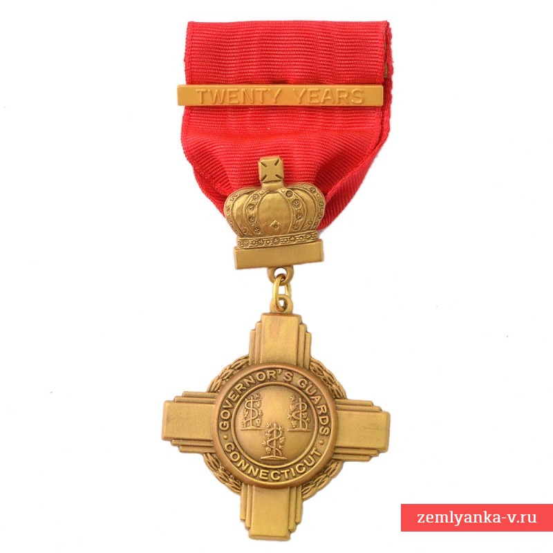 Медаль Национальной гвардии штата Коннектикут за 20 лет выслуги