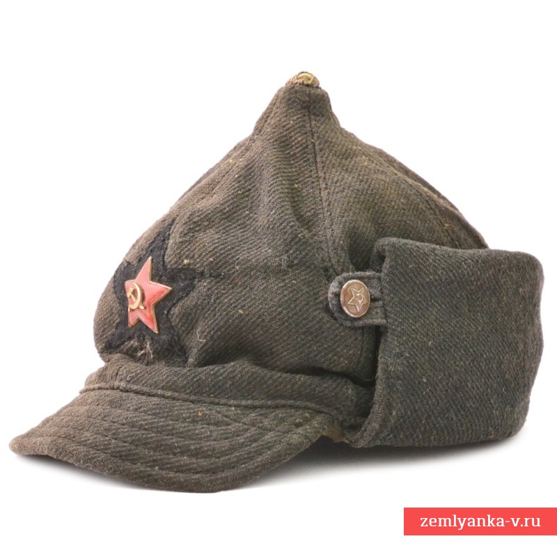Зимний шлем (буденовка) рядового состава АБТВ образца 1936 года