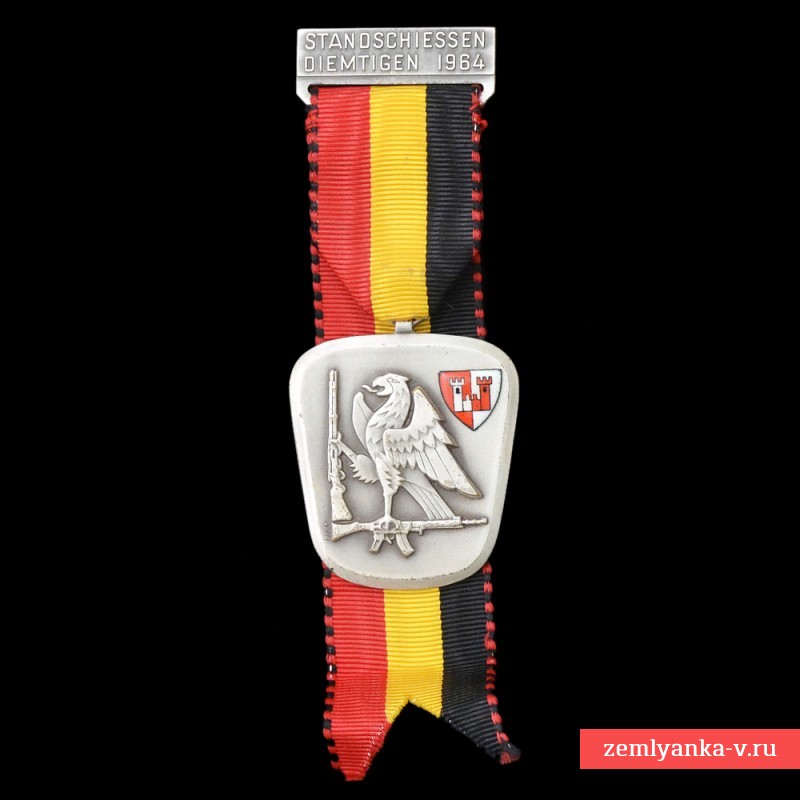 Призовая швейцарская медаль за стендовую стрельбу, 1964 г.