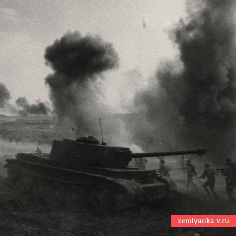 Фото сцены танковой атаки фильма «Они сражались за Родину»