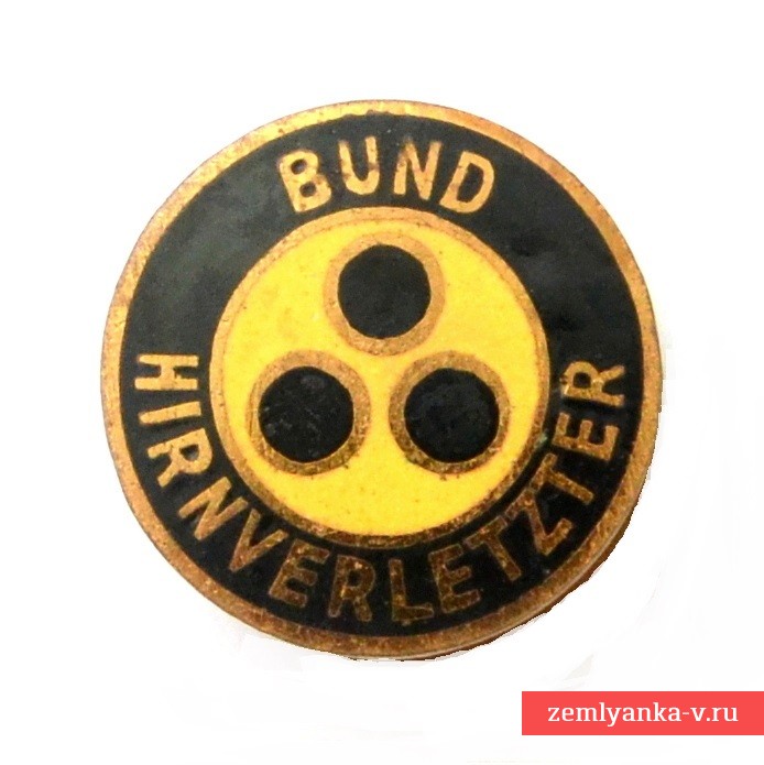 Знак потерявшего зрение на войне ветерана, петличный вариант