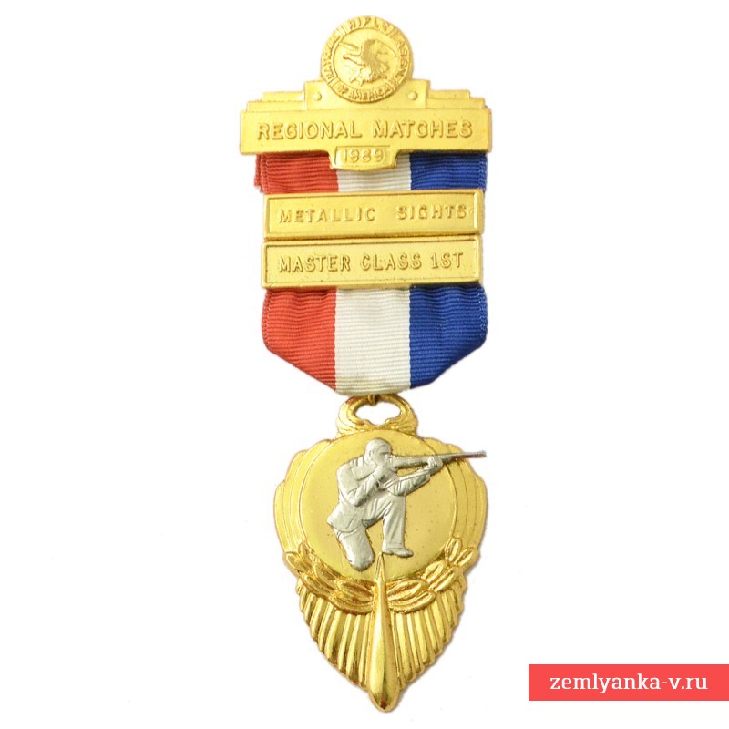Золотая медаль Национальной стрелковой ассоциации США, стрельба с открытого прицела1969 г.