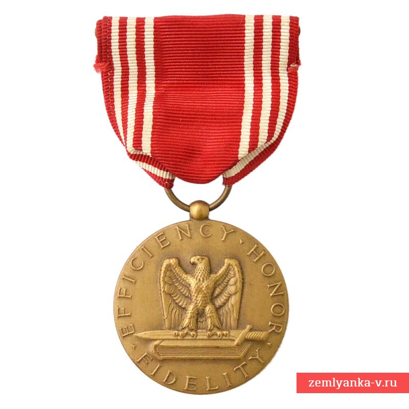 Медаль Армии США «За хорошее поведение» образца 1941 года, именная