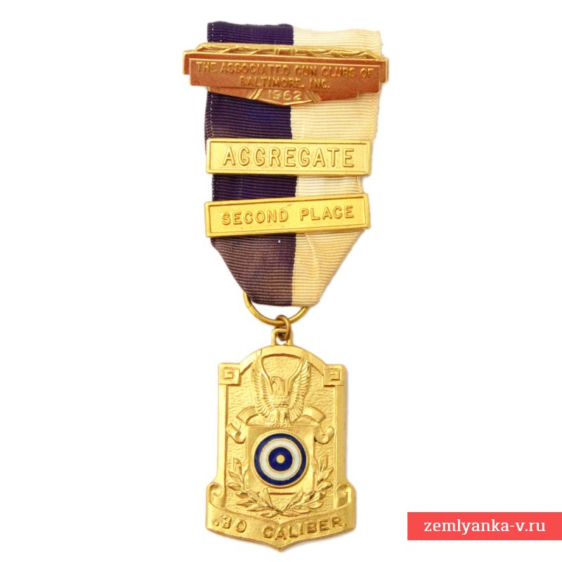 Золотая медаль стрелкового чемпионата в Балтиморе, 1962 г.