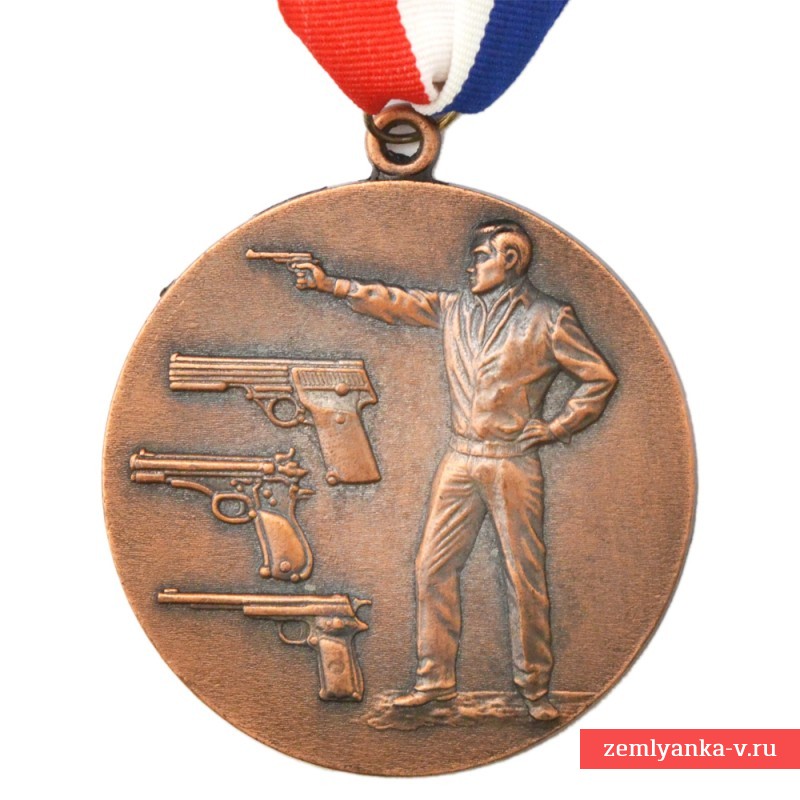Шейная бронзовая медаль «Оружейного клуба в Твин Лэйкс», 1990 г. 