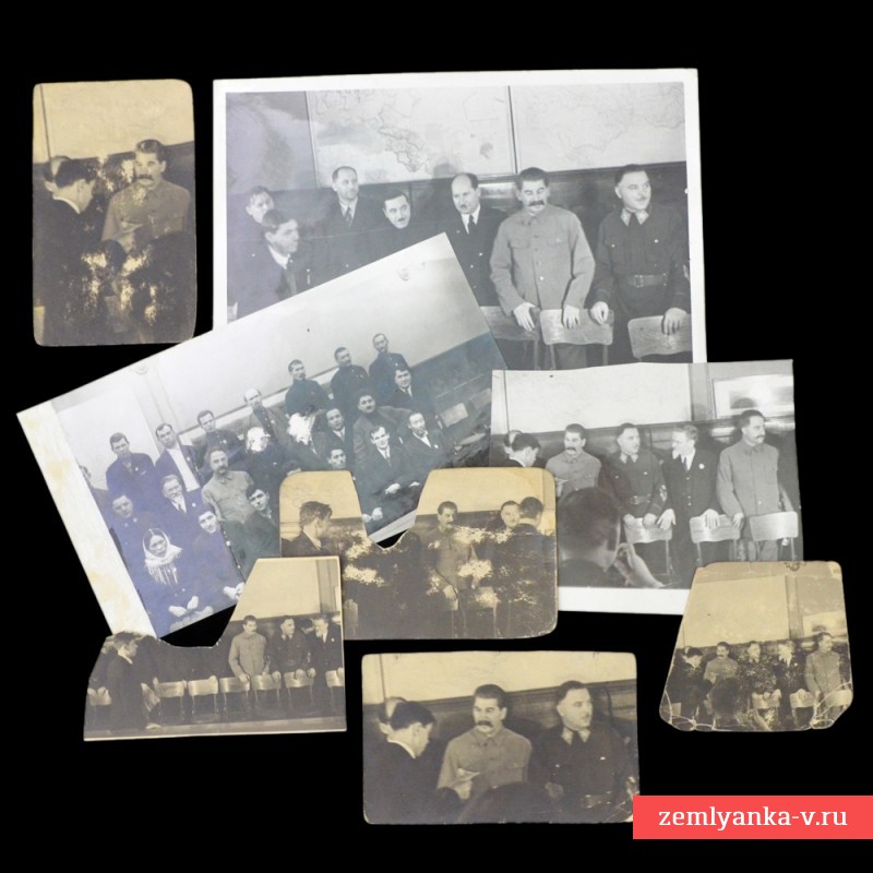 Серия фотографий И. Сталина, К. Ворошилова, М. Калинина и др. на награждении, 1935 г.