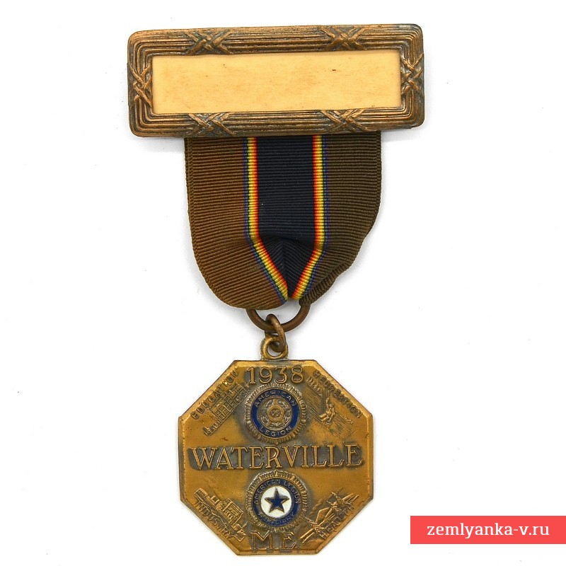 Медаль съезда Американского легиона в г. Вотервилль 1938 г.